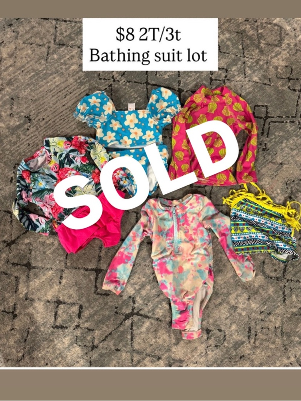 Colorful Girls 2t Swimwear Lot